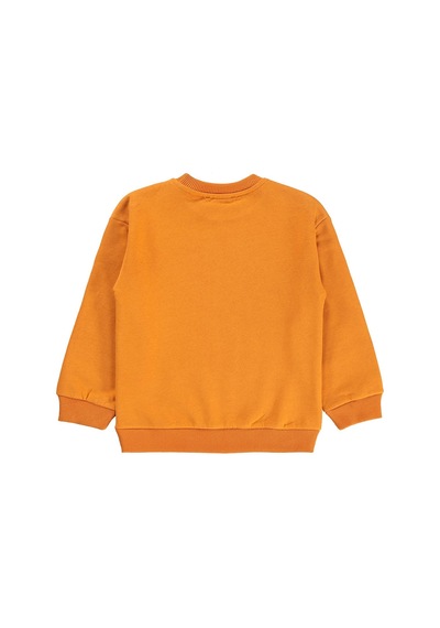 Silversun Kids Silversun 1975 Aslan Baskılı 2-7 Yaş Sweatshirt - Turuncu