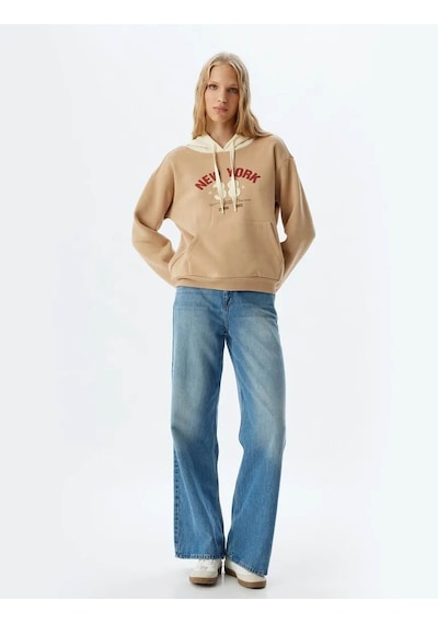 Koton Kadın Sweatshirt Bej 5wal10444ık 25ky59003291 Y5919