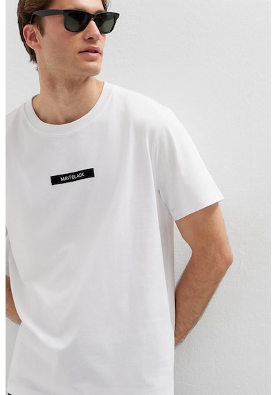 Mavi M0613528-620 Mavi Black Baskılı T-shirt Erkek Tişort Beyaz