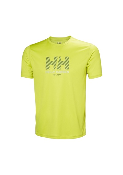 Helly Hansen Hh Tech Graphıc T-shırt 2.0 Cyber Lime