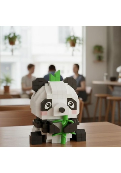 Loz Blok Oyuncak Panda 170 Parça Mini Poşet