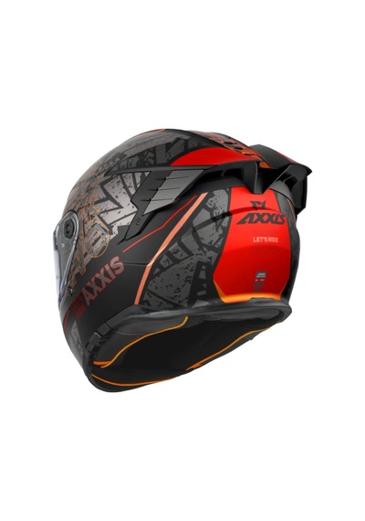 Axxis Hawk Lets Rıde B5 Full Face Güneş Vizörlü Motosiklet Kaskı Kahverengi