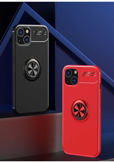 Apple Uyumlu iPhone 13 Kılıf Yüzüklü Magnetli Ravel Case (538651301)