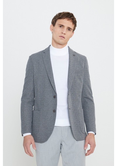 AC&Co / Altınyıldız Classics Erkek Sıyah Grı Slim Fit Dar Kesim Mono Yaka Armürlü Torba Cepli Ceket Sıyah Grı AC&Co / Altınyıldız Classics Erkek Sıyah Grı Slim Fit Dar Kesim Mono Yaka Armürlü Torba Cepli Ceket Sıyah Grı