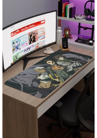Deadman Wonderland Anime V2 - 90x40 Xxl Gaming Kauçuk Kaymaz Taban Mouse Pad Fare Altlığı