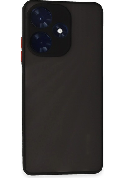 Newface - 911 - İnfinix Hot 30 4g Kılıf Montreal Silikon Kapak - Csmo-tex - - Siyah Sıyah