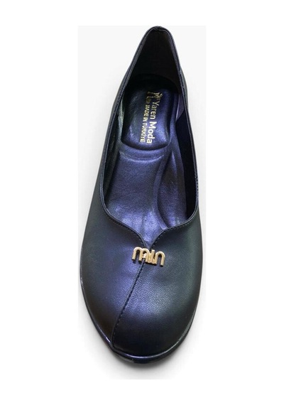Yaren Moda Kadın Kalın Kısa Topuklu Toka Detaylı Ayakkabı Siyah - 940862479 Siyah