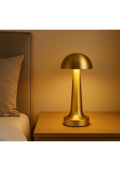 Cata Ct 8429 Lizbon Gold Kasa Şarjlı Masa Lambası 3 Renk