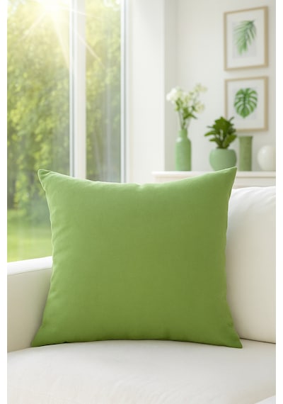 Düz Duck Kırlent Kılıfı Yeşil 40x40 Yeşil