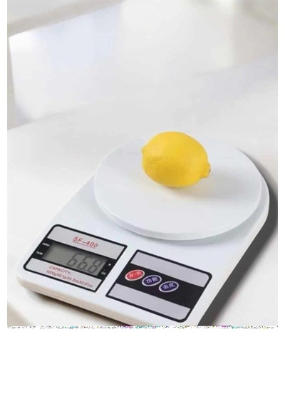 Dijital Mutfak Tartısı 10 Kg Hassas Ölçüm Kompakt Model - 4996 Açık Beyaz