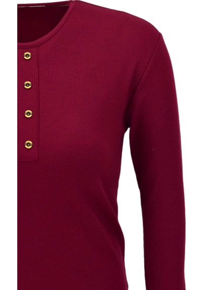 Kadın Kaşkorse Bluz Bgl-st04135 bordo Bordo