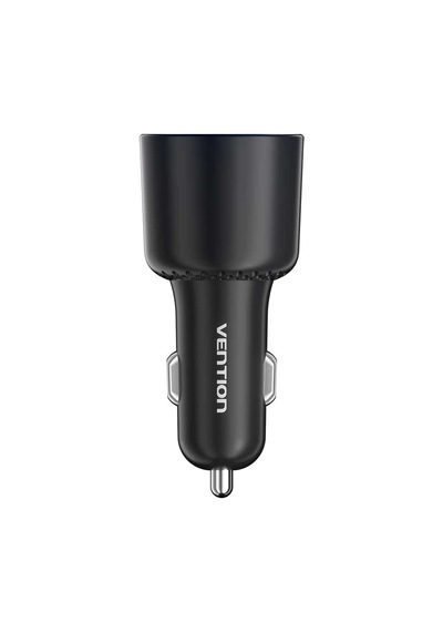 Vention 100w 3 Portlu 2 X Type-c + Usb-a Hızlı Araç Şarj Cihazı - Siyah