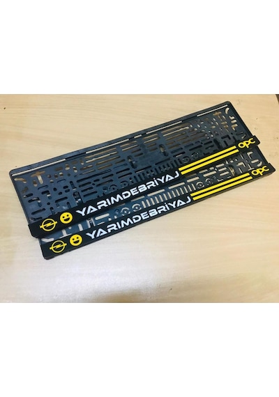 2 Adet Kişiye Özel Pleksi Plakalik Lazer Kesim *Tr Aparati  323232581 - Orta