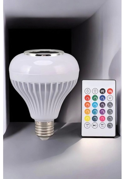 Lamba Led Hoparlör Dayanıklı Ve Uzun Ömürlü Bluetooth Hoparlör Çok Renkli