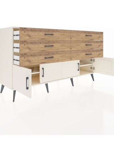 Hyperion Konsol 2 Raflı 6 Çekmeceli 4 Kapaklı 176x44x99 Aytaşı-ay Aytaşı-aytaşı/çam Hyperion Konsol 2 Raflı 6 Çekmeceli 4 Kapaklı 176x44x99 Aytaşı-ay Aytaşı-aytaşı/çam