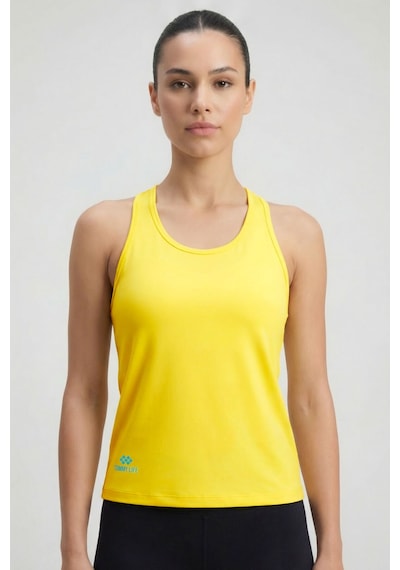 Tommy Life Limon Standart Fit Çapraz Sırt Detaylı Kadın Spor Atlet - 97296