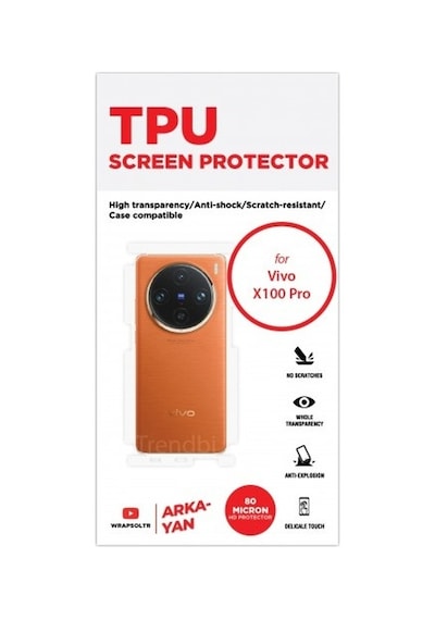 Vivo X100 Pro Arka Ve Yan Koruyucu Poliüretan Film