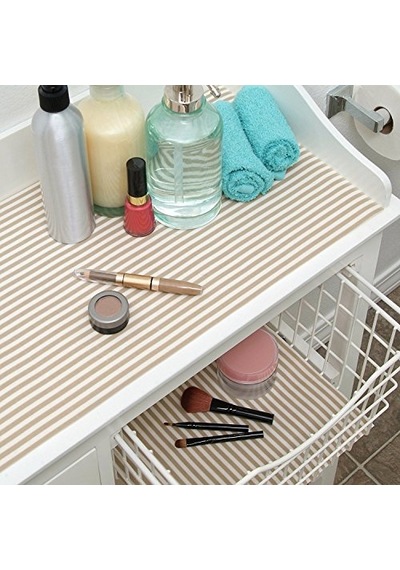 Kağıdı Yapışmaz Lüks Kumaş Pajama Stripe Tan 1 Çok Renkli