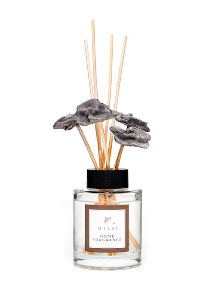100 Ml Gri Orkide Taş Bambu Çubuklu Black Vanilya Oda Kokusu Diğer