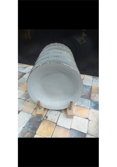 Porland Yaldızlı Yemek Tabağı 6'lı 19 CM