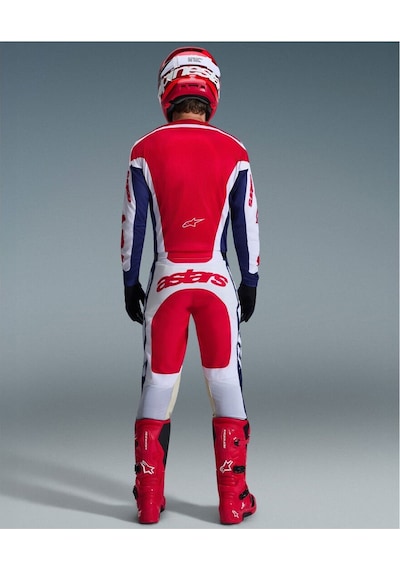 Alpinestars Racer Riway Off-road Motosiklet Jerseyi Beyaz Kırmızı Siyah