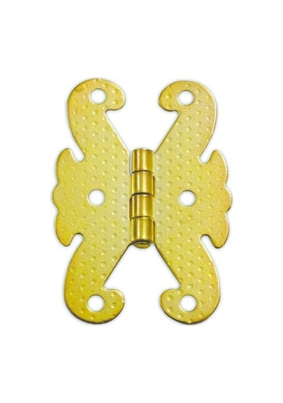 Kelebek Menteşe Metal 40 65mm Sarı 2 Adet Ahşap