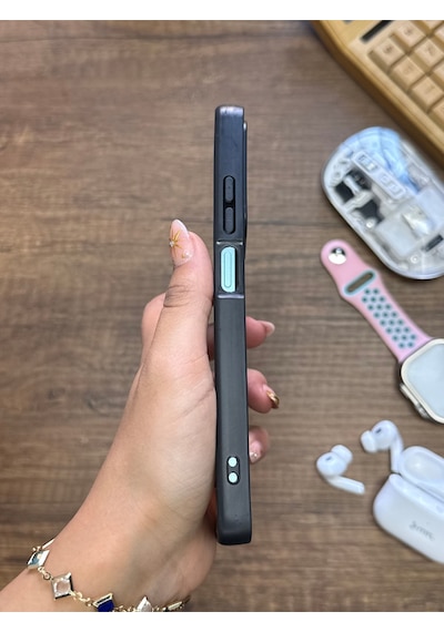 Samsung Galaxy Note 20 Ultra Uyumlu Premium Deri Dokulu Darbelere Dayanıklı Nazal Silikon Kılıf Siyah
