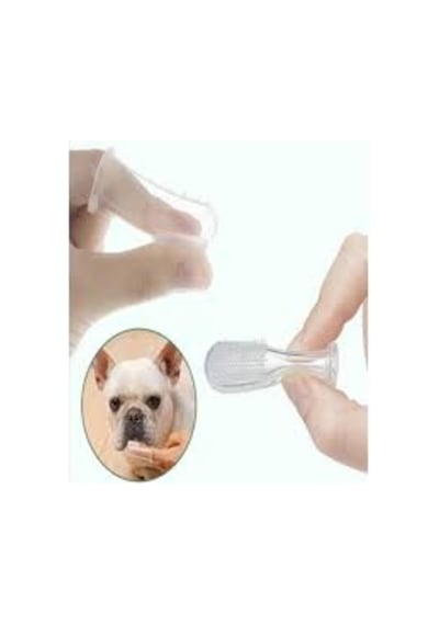 Kedi Ve Köpekler İçin Silikon Başlıklı Parmak Diş Fırçası
