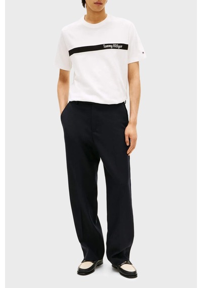 Tommy Hilfiger Erkek T Shirt Mw0mw41765 Ybl Beyaz Beyaz