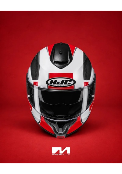 Hjc C91n Kask Jyn Mc1 Kırmızı - Siyah - Beyaz