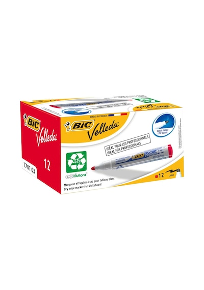 BIC VEL1701 TAHTA KALEM YUV.UÇ 12 Lİ KIRMIZI