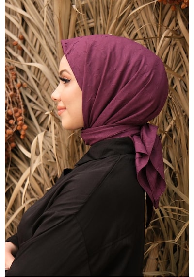 Bambu Kraş Eşarp Tesettür Giyim, Hafif, Rahat, Şık, Yüksek Kalite, Hijab, Scarf, Shawl Bordo