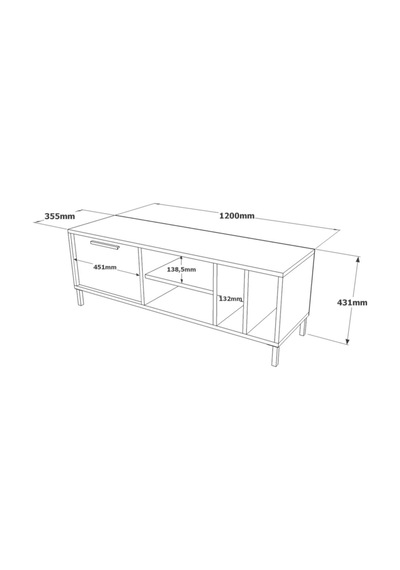 Toria Tv Ünitesi Sehpası Metal Ayaklı 120cm Kahve Tor2-cu Kahverengi Toria Tv Ünitesi Sehpası Metal Ayaklı 120cm Kahve Tor2-cu Kahverengi
