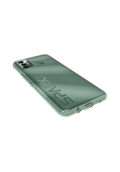 Tecno Spark 7T Kılıf Zore Süper Silikon Kılıf Renksiz