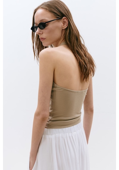 Suud Collection Taş Tara Halter Top
