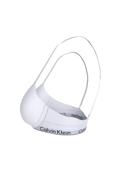 Calvin Klein Hafif Dolgulu Derin Dekolteli Beyaz Sütyen-16407
