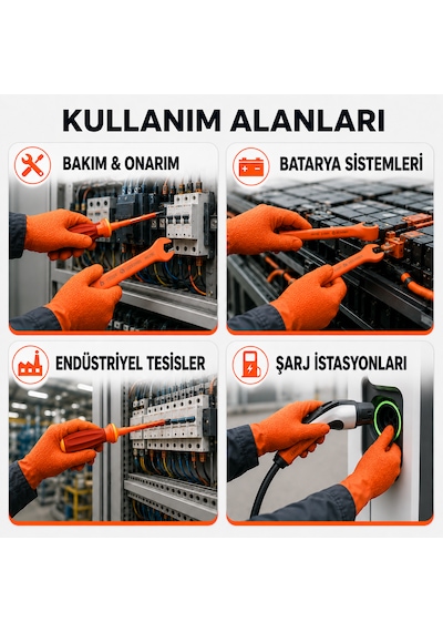Penta Touch-e Ark Koruyuculu İzole Eldiven 1000v Class 0 Turuncu