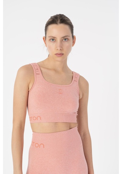 Maraton Slimfit Kadın Düz Yaka Gül Bra Kırmızı