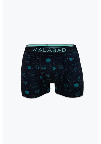 Malabadi Erkek Siyah Desenli 6 Lı Premium Collection Modal Boxer 6m252 Siyah Desenli