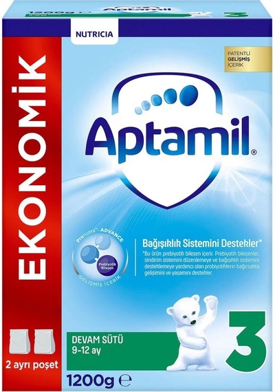 Aptamil Devam Sütü 9-12 Ay No:3 1200 G