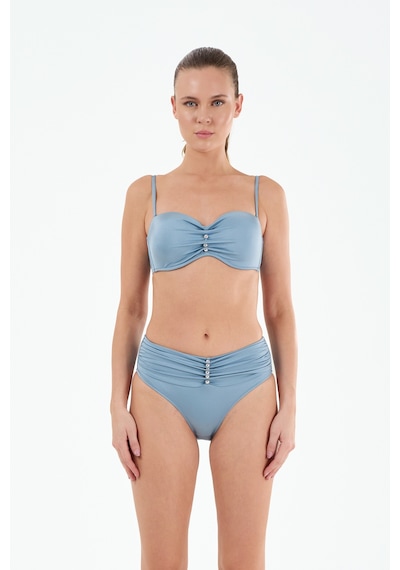 Louren Kadın Siyah/mavi Düz Kumaş Boncuklu Çıkarılabilir Askılı Sabit Kaplı Balenli Straplez Bikini Takımı Mavi Louren Kadın Siyah/mavi Düz Kumaş Boncuklu Çıkarılabilir Askılı Sabit Kaplı Balenli Straplez Bikini Takımı Mavi