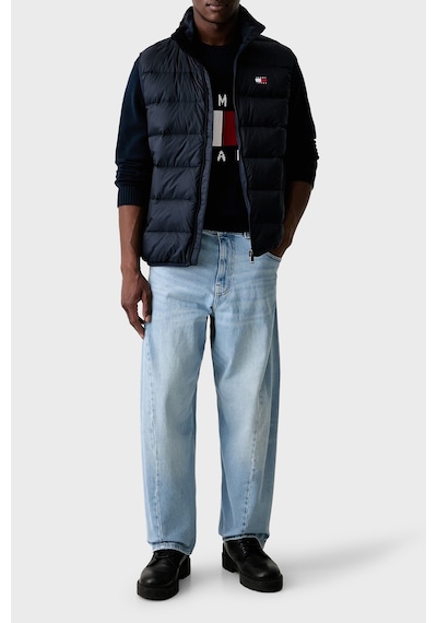 Tommy Jeans Pamuklu Logolu Regular Fit Kazak Erkek Kazak Dm0dm23413 C1g Lacivert
