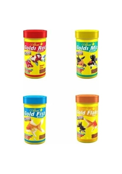 Ahm Japon Balığı Için Özel Yem Seti 100 Ml X 4 Adet