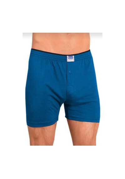 Berrak 1099 Erkek Penye Boxer Şort 10 Adet Mavi