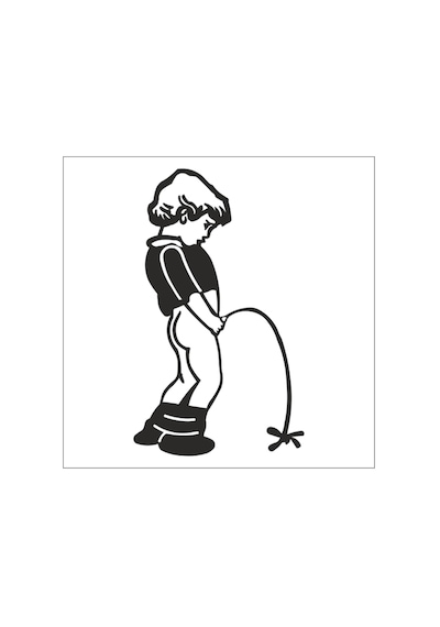 Çocuk Folyo Sticker 100cm Uzunluk Siyah