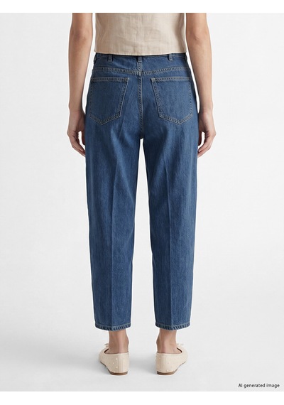 Lcw Everyday İndigo Barrel Fit Kadın Jean Pantolon