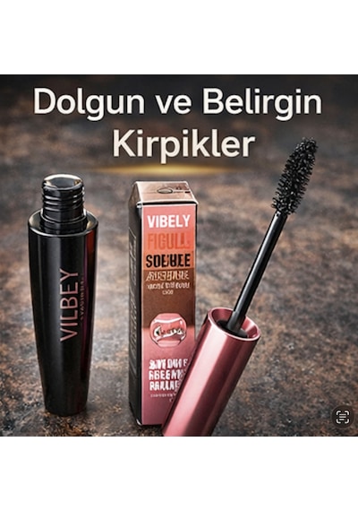 Vıbely Waterproof Maskara Big Volume Kirpik Uzatıcı Dolgunlaştırıcı Siyah 1055