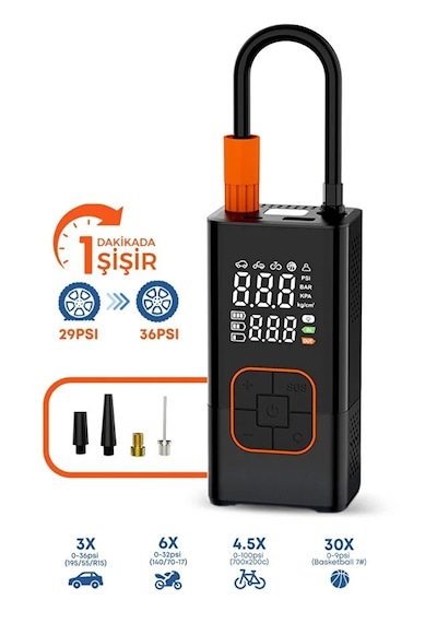 4000 Mah Şarjlı Hava Pompası Araç Lastik, Bisiklet, Top Şişirme Oto Hava Pompası Powerbank Henüz Yorum Yazılmamış. 1 Adet 4000 Mah Şarjlı Hava Pompası Araç Lastik, Bisiklet, Top Şişirme Oto Hava Pompası Powerbank Henüz Yorum Yazılmamış. 1 Adet