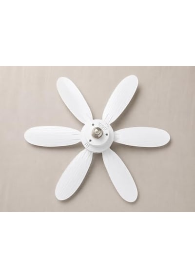 E27 Duy Uyumlu Işıklı Tavan Vantilatörü 52 Cm Kumandalı, 6 Kanatlı, 3 Işık Modu & 3 Fan Hızı