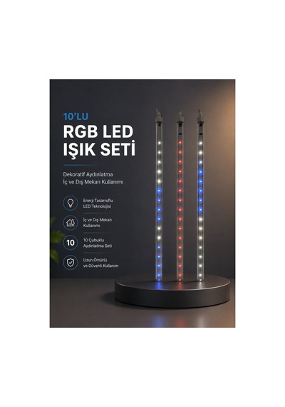 Kayan Yıldız Efektli Rgb Led Işık Seti İç Ve Dış Mekan Kullanımı - Hs08377483-7122 Renkli Renkli